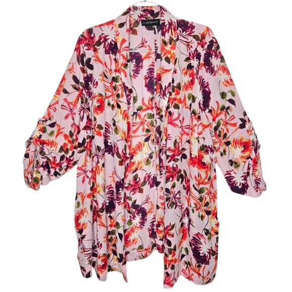 Lane Bryant Floral Kimono Plus Size 18/20 Romantic Casual Boho Chic Resort - Picture 1 of 6